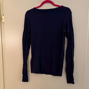 Old Navy Active Navy Long Sleeve Workout Top